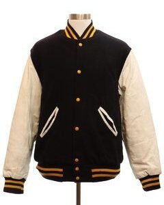 Black Gold And White Varsity jacket