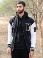 Black K Varsity Jacket