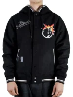 Black Letterman The Hundreds Wool Bomber Jacket