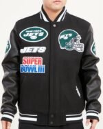 Black New York Jets Pro Standard Mashup Jacket
