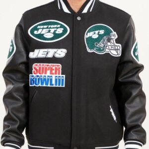 Black New York Jets Pro Standard Mashup Jacket