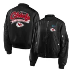 Black Super Bowl Lvii Champions Kansas City Chiefs Bomber Jacket