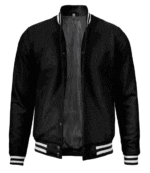 Black Varsity Jacket Mens