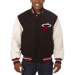 Black White Miami Heat Jeff Hamilton Varsity Jacket The Black White Miami Heat Jeff Hamilton Varsity Jacket is a bold tribute to basketball style and fan pride. Designed with a perfect mix of sporty edge and premium craftsmanship, this jacket celebrates the Miami Heat legacy with an iconic black and white color scheme. If you’re a Heat fan who loves fashion as much as the game, this varsity jacket is your ultimate statement piece. Made with high-quality wool and premium leather sleeves, the jacket ensures warmth, durability, and long-lasting wear. The Miami Heat team logos and championship-inspired patches give it an authentic touch, while the Jeff Hamilton design influence guarantees a standout look. With rib-knit trims, button closure, and soft lining, this varsity jacket offers comfort and confidence whether you’re at the arena, on the streets, or out with friends. Why Choose Us Officially inspired Miami Heat varsity jacket Premium Jeff Hamilton design details for collectors and fans High-quality construction for lasting wear Perfect mix of sports spirit and street fashion Exclusive 50% OFF deal with free shipping in 2025 Key Features Wool Blend Body: Durable and warm for all seasons Leather Sleeves: Premium black-and-white contrast for standout style Team-Inspired Patches: Miami Heat logos and detailed embroidery Jeff Hamilton Design: Iconic styling for collectors and die-hard fans Snap-Button Closure: Easy to wear with a classic varsity look Rib-Knit Trim: Secure fit at cuffs, collar, and hem Soft Inner Lining: Comfort for all-day wear Functional Pockets: Handy storage for essentials Bold Black & White Color: Striking contrast that matches any outfit Unisex Fit: Designed for Heat fans who want both comfort and style Conclusion The Black White Miami Heat Jeff Hamilton Varsity Jacket is more than sportswear—it’s a piece of Heat history. With its premium build, authentic team patches, and Jeff Hamilton’s legendary design influence, this jacket is perfect for showcasing your Miami Heat pride in style. Whether you’re watching the game courtside, hanging out with friends, or collecting iconic sportswear, this varsity jacket belongs in your wardrobe. Order yours now to grab 50% OFF with free shipping in 2025 and represent Miami Heat the right way.