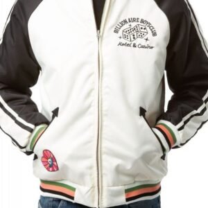 Black & White Momento Varsity Jacket
