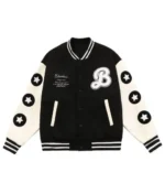 Black-air Better With Fries Burger Letterman Jacket