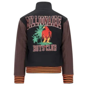 Black and MaroonBBC Varsity Jacket