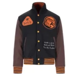 Black and MaroonBBC Varsity Jacket
