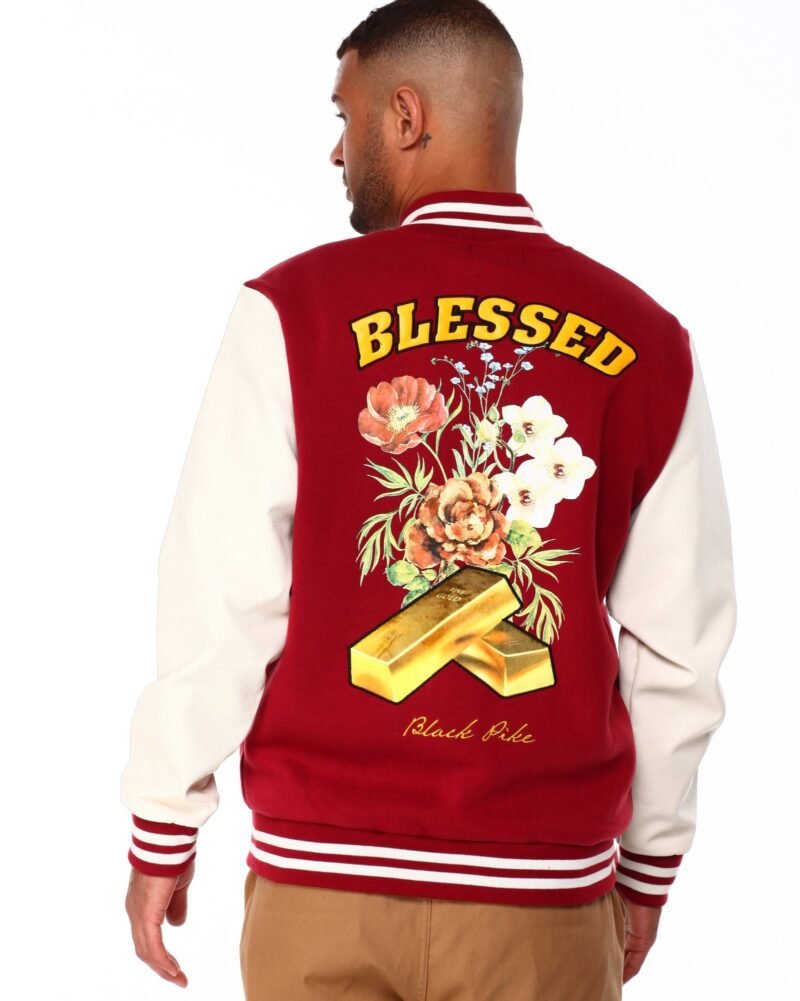 Blessed Flower Varsity Jacket