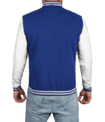 Blue Varsity Jacket Mens