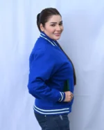 Blue Womens Varsity Jacket