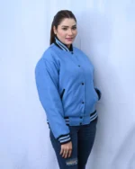Blue Varsity Jacket Women