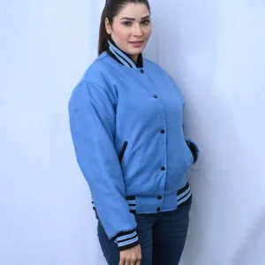 Blue Varsity Jacket Women