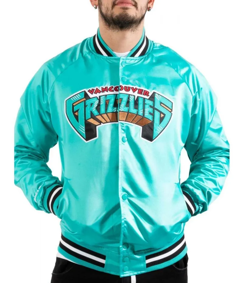 Bomber-Vancouver-Grizzlies-Aqua-Green-Jacket.webp Bomber Vancouver Grizzlies Aqua Green Jacket