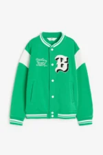 Boston Bright Green Varsity And Letterman Jacket