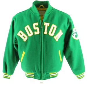 Boston Celtics 90s Green Varsity Jacket