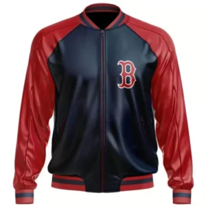 Boston Red Sox Mlb Leather Bomber Jacket