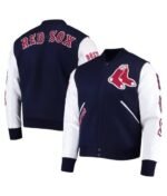 Boston Red Sox Navy Blue And White Varsity Jacket