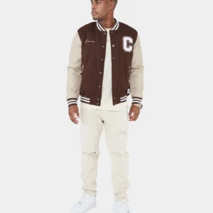Brown Varsity Jackets Mens