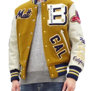 Bulldogs Cal Melton Wool And Leather Varsity Jacket The Bulldogs Cal Melton Wool And Leather Varsity Jacket is a classic piece of collegiate fashion that combines tradition, style, and durability. Inspired by the proud heritage of the Bulldogs Cal team, this varsity jacket is designed for fans, students, and collectors who want to showcase their team spirit in style. Its deep, bold colors and premium materials make it a standout piece suitable for both casual and semi-formal occasions. Crafted from a wool-blend body and genuine leather sleeves, the Bulldogs Cal Melton Wool And Leather Varsity Jacket ensures both warmth and longevity. The rib-knit cuffs, collar, and hemline provide a snug varsity fit, while the snap-button closure allows easy layering over hoodies, shirts, or casual tops. Featuring authentic Bulldogs Cal lettering and classic varsity detailing, this jacket celebrates the heritage of one of college sports’ most iconic teams. Perfect for campus life, sporting events, or as a collectible piece, this jacket blends fashion with loyalty. Why Choose Us Premium Bulldogs Cal-inspired varsity jacket design Wool-blend body with genuine leather sleeves for style and durability Limited-time 50% OFF with free shipping in 2025 Trusted source for varsity and sports-themed jackets Secure worldwide delivery and excellent customer support Key Features Wool-Blend Body: Soft, warm, and durable for all-day wear Genuine Leather Sleeves: Premium black leather for contrast and style Rib-Knit Collar, Cuffs & Hem: Ensures a snug varsity fit Snap-Button Closure: Classic letterman style, easy to layer Bulldogs Cal Detailing: Embroidered team lettering and logo Soft Inner Lining: Comfortable and breathable for daily use Functional Pockets: Side and interior storage for essentials Classic Colorway: Bold team-inspired colors for standout style Unisex Fit: Suitable for both men and women Collector’s Appeal: Perfect for students, alumni, and varsity jacket enthusiasts Conclusion The Bulldogs Cal Melton Wool And Leather Varsity Jacket is more than outerwear—it’s a statement of team pride, tradition, and style. With its wool-blend body, leather sleeves, and authentic Bulldogs Cal detailing, this jacket perfectly balances fashion and functionality. Whether you’re heading to a game, walking around campus, or adding to your collection, this jacket offers both comfort and a bold statement. Order now to take advantage of 50% OFF with free shipping in 2025.