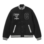 Carhartt Work In Progress Black Varsity Jacket
