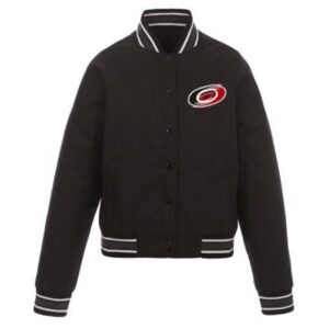 Carolina Hurricanes Black Varsity Jacket