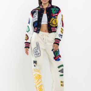 Championship Winner Cropped Varsity Jacket