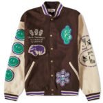 Checks Downtown Mens Letterman Varsity Jacket