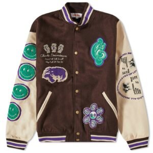 Checks Downtown Mens Letterman Varsity Jacket