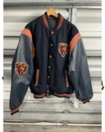 Chicago Bears EST NFL Black Varsity Jacket1 Chicago Bears EST NFL Black Varsity Jacket
