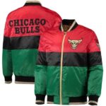 Chicago Bulls New York Tri Color Satin Jacket