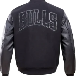 Chicago Bulls Black Varsity Jacket