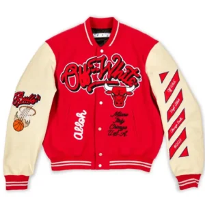 Off-White and The Chicago Bulls Varsity Jacket