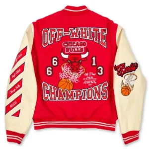 Off-White and The Chicago Bulls Varsity Jacket