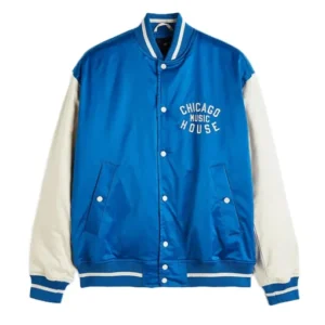 Chicago House Music Baseball Blue Jacket