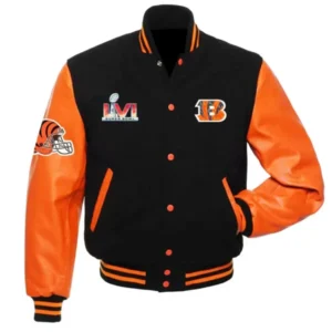 Cincinnati Bengals Super Bowl Lvi Varsity Jacket
