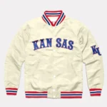 Circus-Font-Kansas-Jayhawks-Cream-Satin-Jacket.webp Circus Font Kansas Jayhawks Cream Satin Jacket