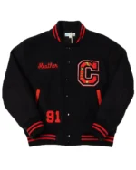 Clackamas Heather Black Letterman Jacket