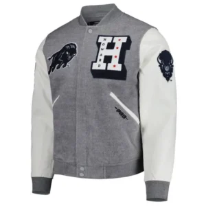 Classic Howard Bison Gray Varsity Jacket