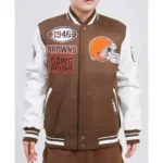 Cleveland Mash Up Browns Varsity Jacket