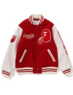 Coca Cola Red And White Varsity Jacket