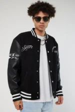 Common-Need-Sport-Black-Wool-And-Leather-Varsity-Jacket-1.webp