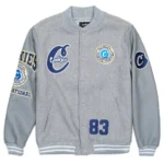 Cookies International Grey Letterman Jacket