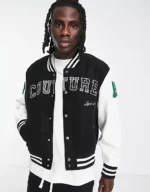 Couture Club Black And White Varsity Jacket