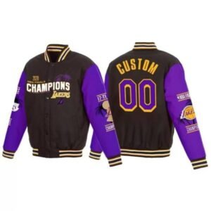 Custom 00 Los Angeles Lakers Polyester Jacket