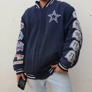 Dallas Cowboys NFL Blue Super Bowl Champions Jacket