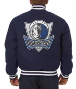 Dallas Mavericks Navy Blue Varsity Jacket