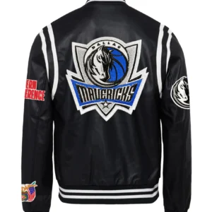 Dallas Mavericks Vegan Black Leather Jacket