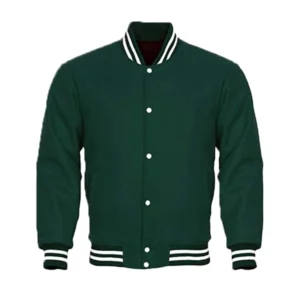 Dark Green Varsity Jacket