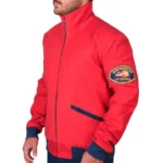 David Hasselhoff Baywatch Red Bomber Jacket